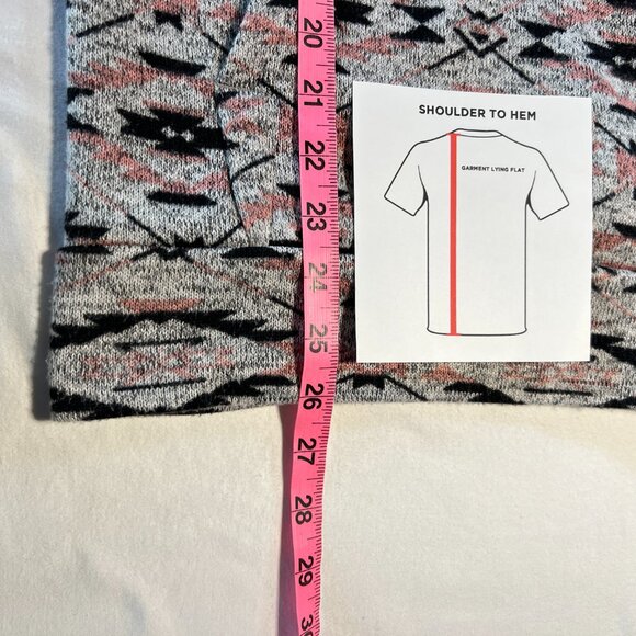 Derek Heart Aztec Cowl Neck Sweater size M comfy cozy - Picture 9 of 10